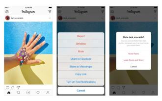 Instagram adds a feature that mutes posts and stories from friends
