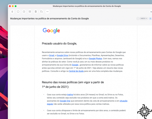 Google envoie un e-mail d'avertissement de suppression de fichiers de Gmail, Drive et Photos