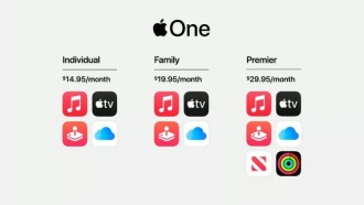Apple One - Bundle of services similar to Amazon Prime