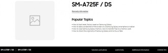 Le Galaxy A72 est visible sur la page officielle de Samsung et son lancement est imminent