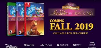 Lion King et Aladdin Remasters annoncés pour SNES et Mega Drive