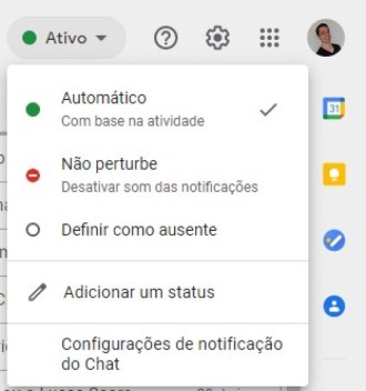 Gmail and Google Chat now offer custom status in browsers