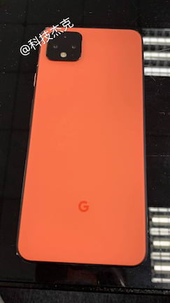 Leaked image of Google Pixel 4 in coral color