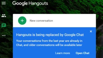 Hangouts pour Android, iOS et le Web commence à être fermé par Google