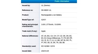 iPhone 12: Certification shows battery capacity and 20W charger