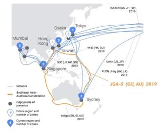 Google annonce un projet de câble sous-marin qui reliera le Japon à l'Australie