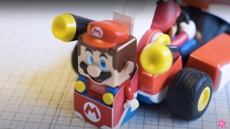 Mario Kart Live and Lego Super Mario are combined, see what happened!