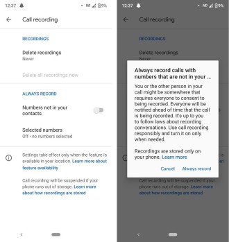 La mise à jour de l'application d'appel Google apporte un enregistreur d'appels natif