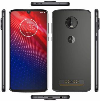 Image of the new Motorola Moto Z4 leaks and shows the return of the headphone jack in addition to maintaining compatibility with snaps