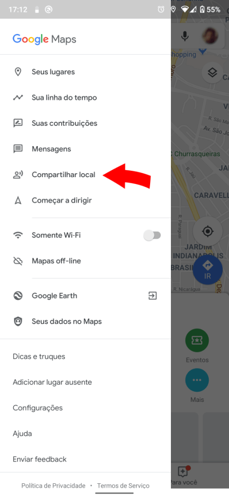 How to share real-time location on Google Maps