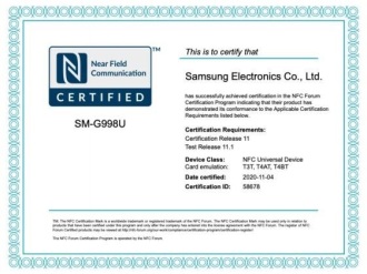 Galaxy S21 Ultra receives NFC certification and Samsung has its new chipset exposed