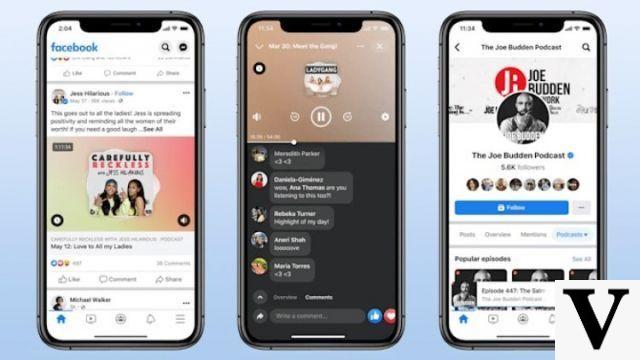 Facebook launches podcast audio and streaming rooms