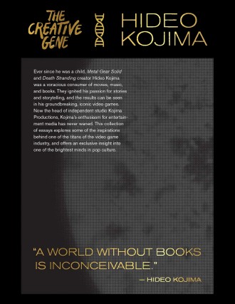 The Creative Gene is Hideo Kojima's 1st book