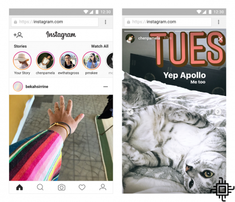 Les histoires Instagram peuvent être consultées sur la version Web