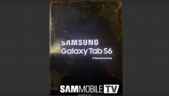 Leaked images of the Galaxy Tab S6