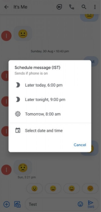 Google teste une fonctionnalité bêta pour la planification des SMS