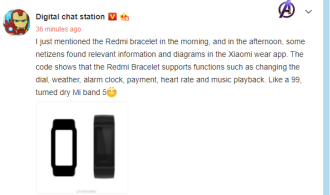Détails sur la première fuite de smartband de Redmi