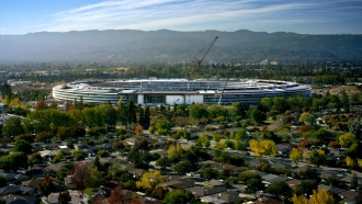 Video shows how the Apple Park works are