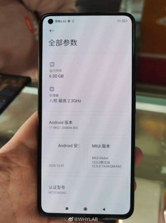 Xiaomi Mi 11 Lite en images live ! vérifier
