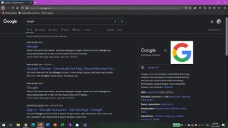 Google teste le mode sombre pour les recherches Web sur PC