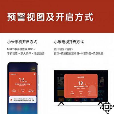 MIUI et Xiaomi TV obtiennent un système d'alerte sismique intégré