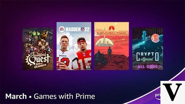 Amazon Prime Gaming : Voir la liste des jeux gratuits de mars 2022