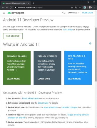 Aperçu pour les développeurs d'Android 11 : la première version bêta est peut-être proche.