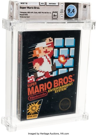 Super Mario Bros Edition. for the sealed NES sells for $114 and beats previous record