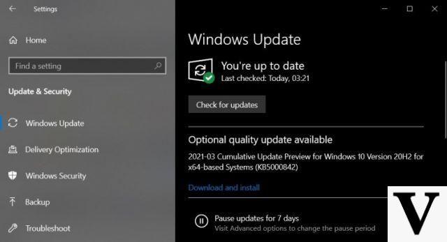 Que contient la mise à jour Windows 2021 mars 5000842 (KB10) ?