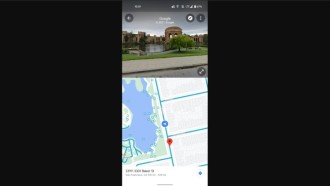 Google Maps implements split screen when Street View is used on Android
