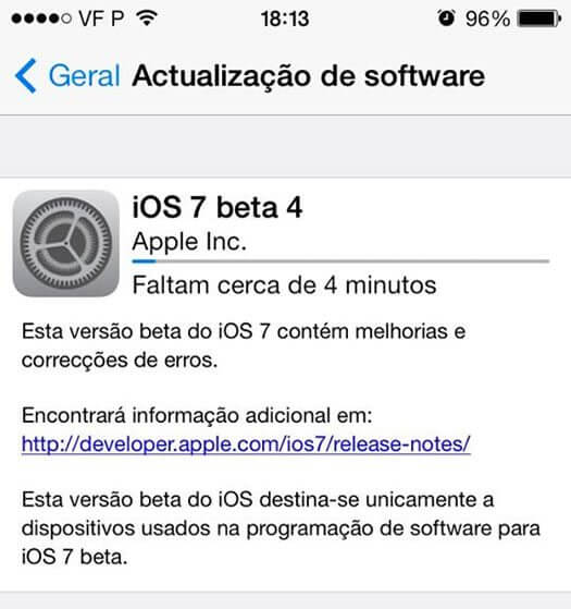 Apple lanza iOS 7 Beta 4 para iPhone, iPad y iPod Touch