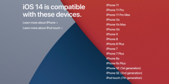 Quels iPhones passeront à iOS 14