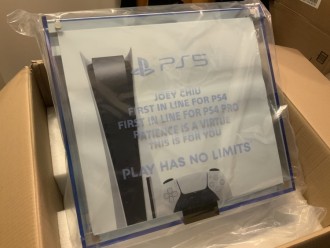 Meet the 1st customer to get a PS5. He was the 1st to get a PS4 too!