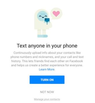 Facebook collecte l'historique des appels et les données SMS des appareils Android depuis des années