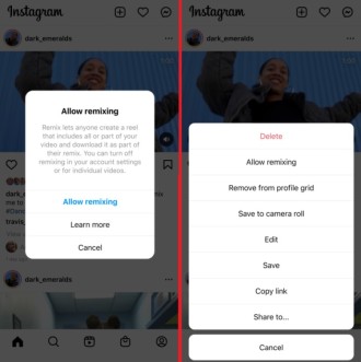 Instagram Remix takes inspiration from TikTok and now works on any video
