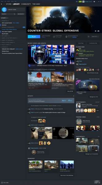 Steam will receive a new interface design
